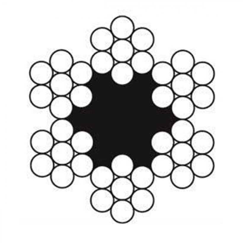 Acélkötél DIN 3055 6x7 + FC 1,5mm
