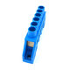 Szigetelt földelősín N, kék 6P