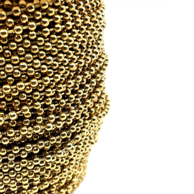 Golyós lánc sárga cink 3,6mm