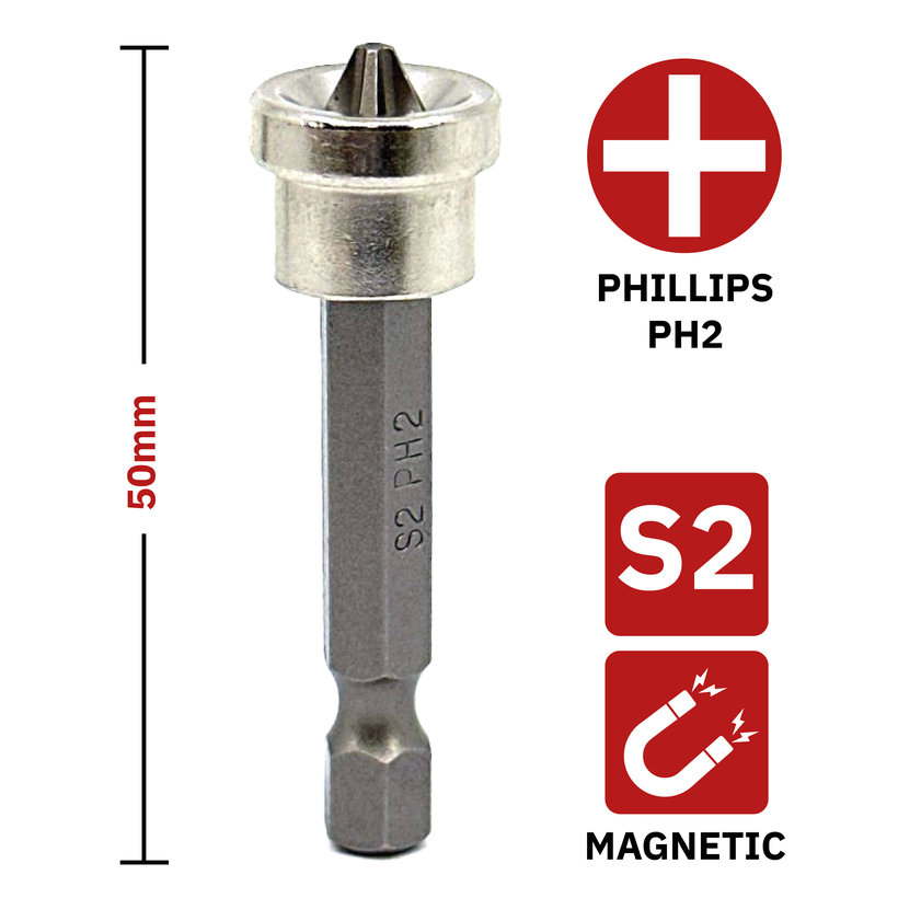 Gipszkarton bit PH2x50 mm