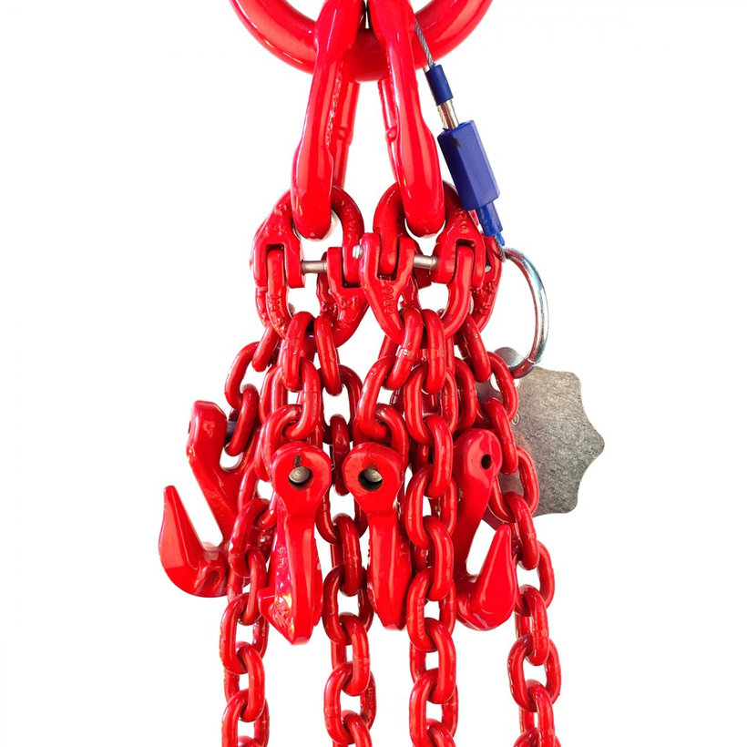 Szilárd lánc 80 o. piros 6mm