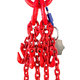 Láncos felfüggesztés szem-4 kampó 80 o. rövidítővel (1 m, 2360/1700 kg, 6 mm)