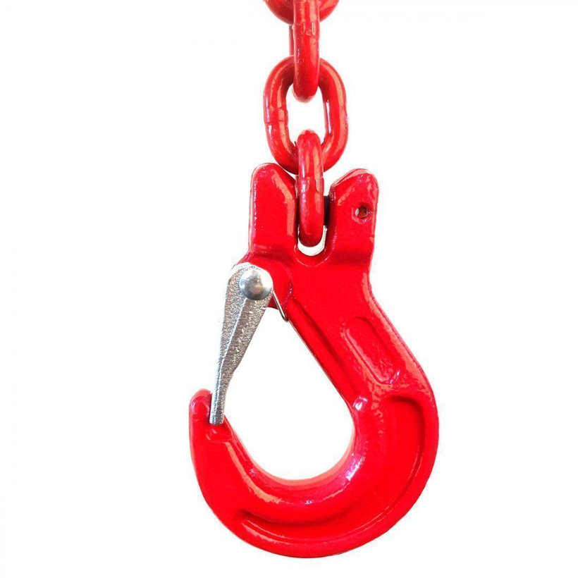 Láncos felfüggesztés szem-kampó 80 o. rövidítővel (7 m, 1120 kg, 6 mm)