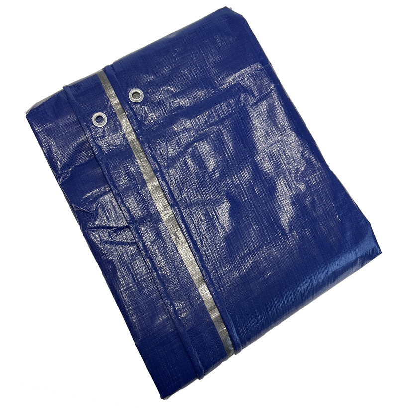 Takaróponyva 2x8m kék-ezüst 200g/m²