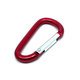 Karabiner alumínium D-alakú - piros 5mm