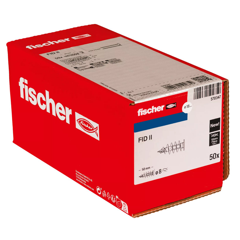 Polisztirol dűbel – FID II 50 mm