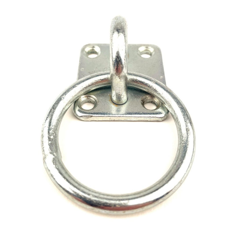 Lemez szemmel és gyűrűvel Zn 35x40mm