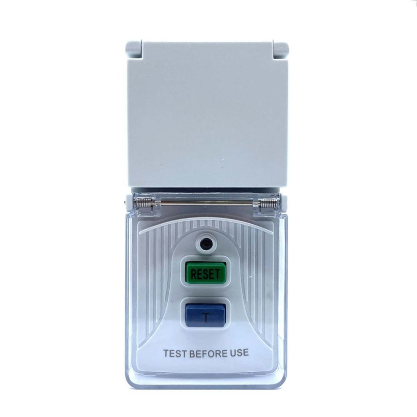 Áram-védőkapcsolós adapter, csapos védőérintkezővel 16A