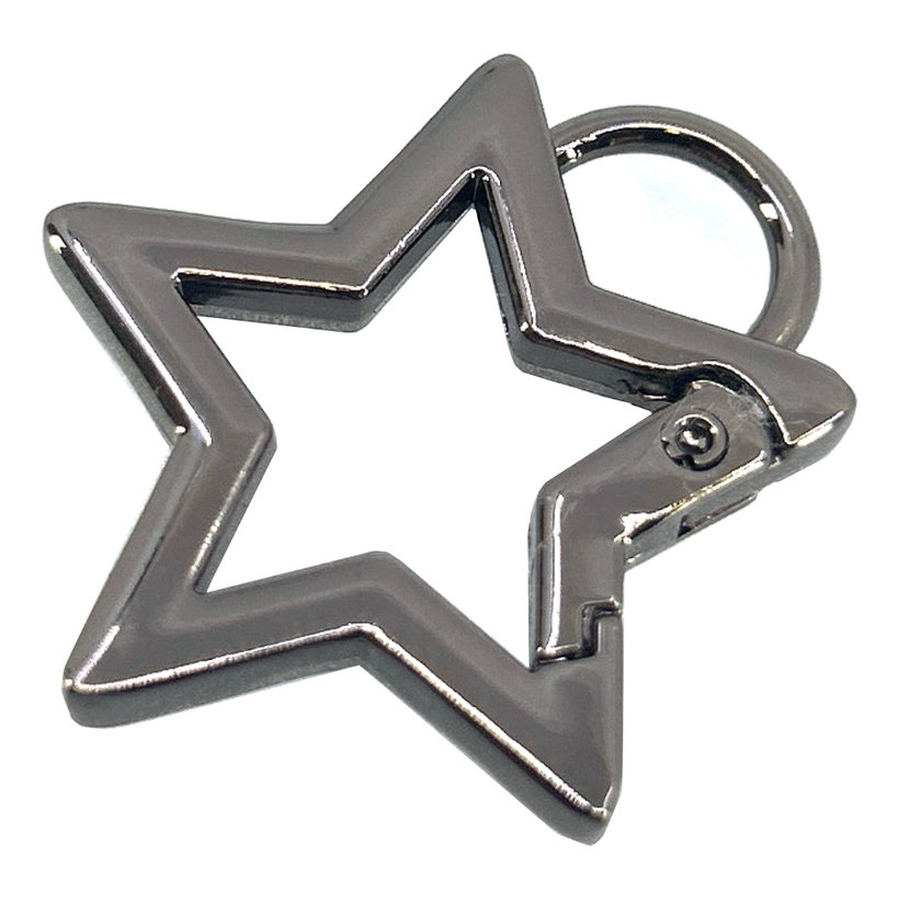 Dekoratív karabiner csillaggal 45 mm