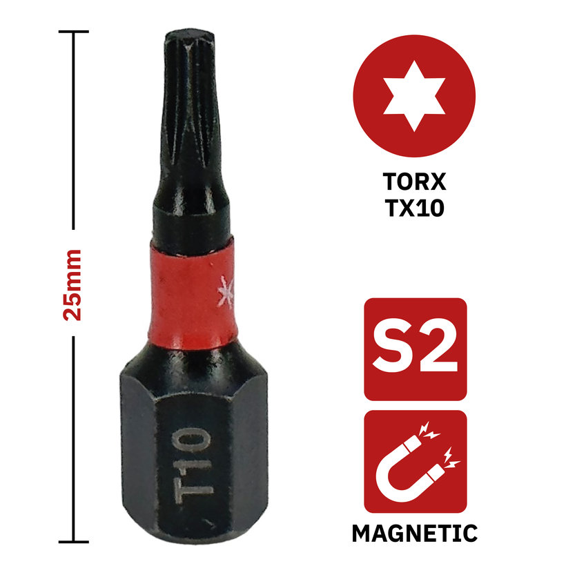 Bit mágneses TX10x25 mm