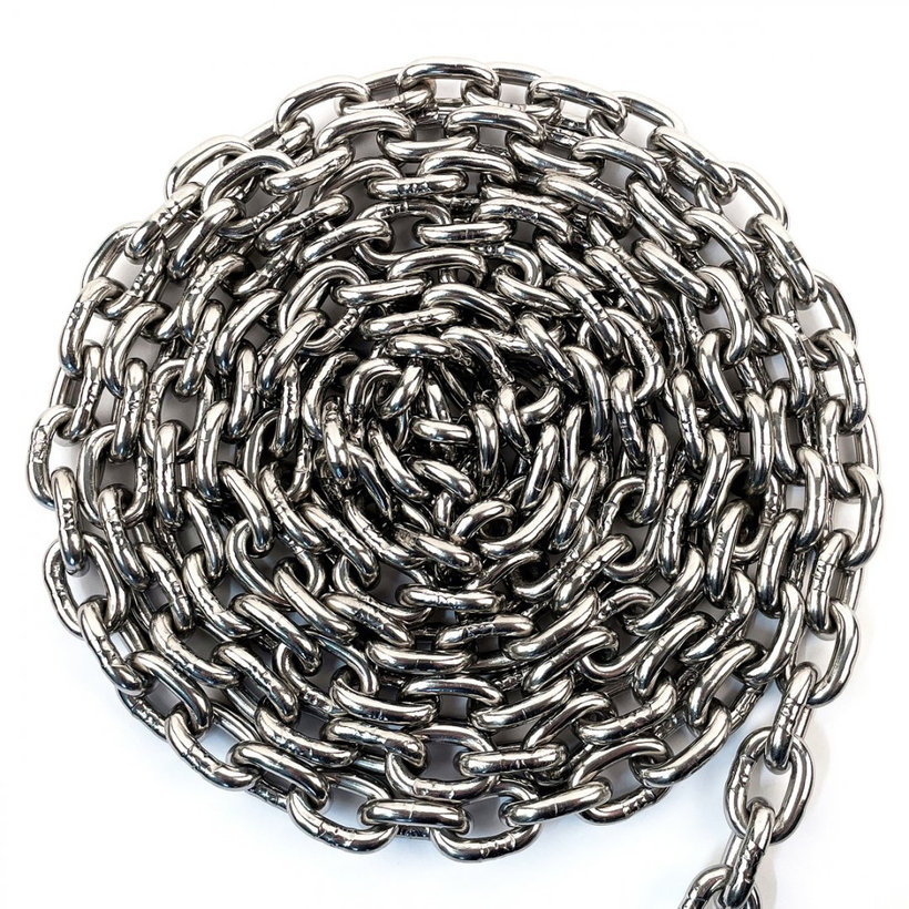 Rozsdamentes acél lánc DIN 766 AISI316 10mm