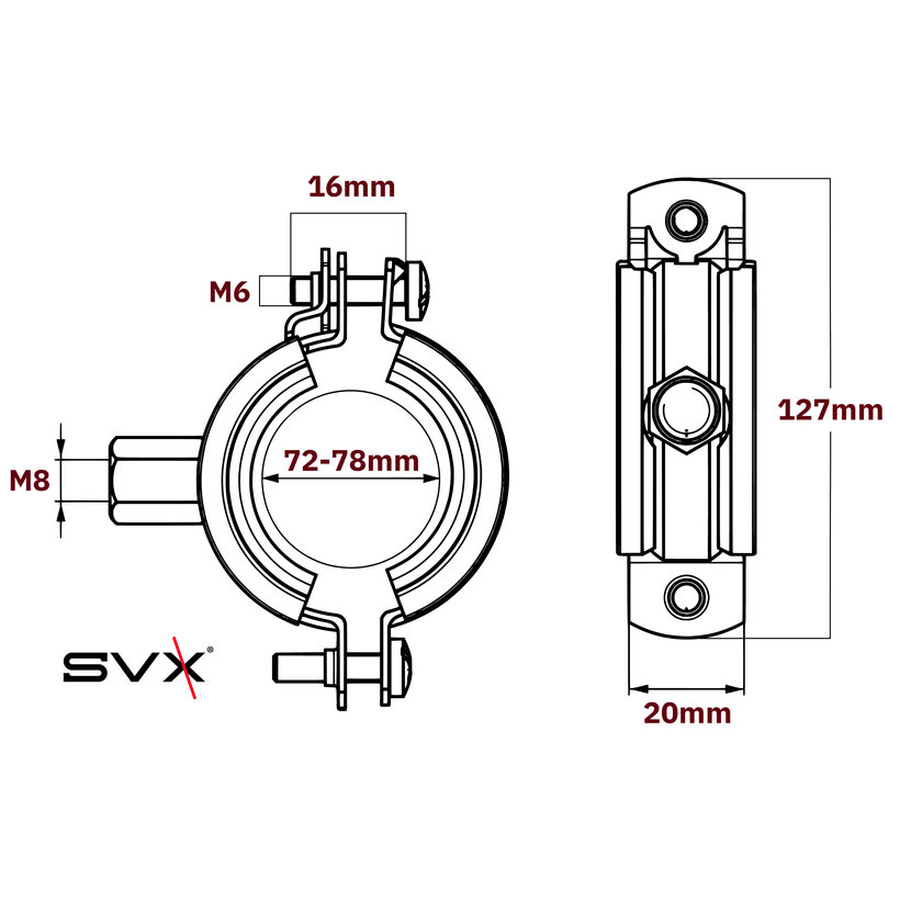 Duplacsavaros bilincs 72-78mm