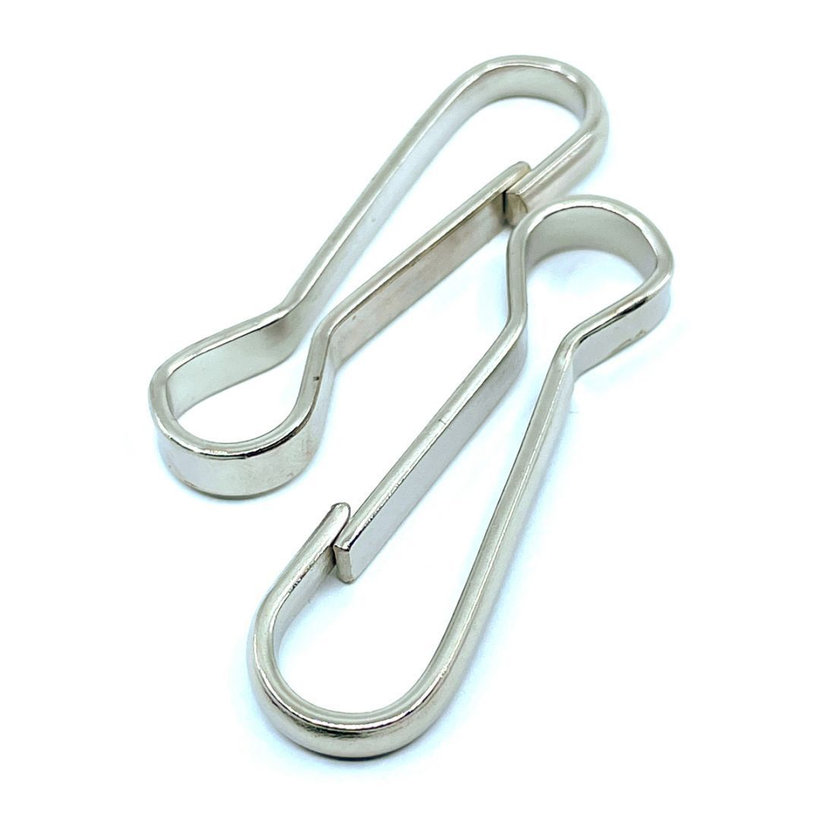 Rugós karabiner forgóhorog nélkül zn 40mm