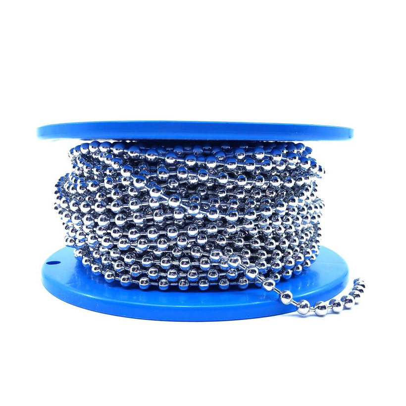 Golyós lánc nikkelezett 2,4mm