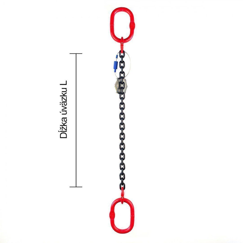 Láncos felfüggesztés szem-szem 80 o. rövidítővel (5 m, 5300 kg, 13 mm)