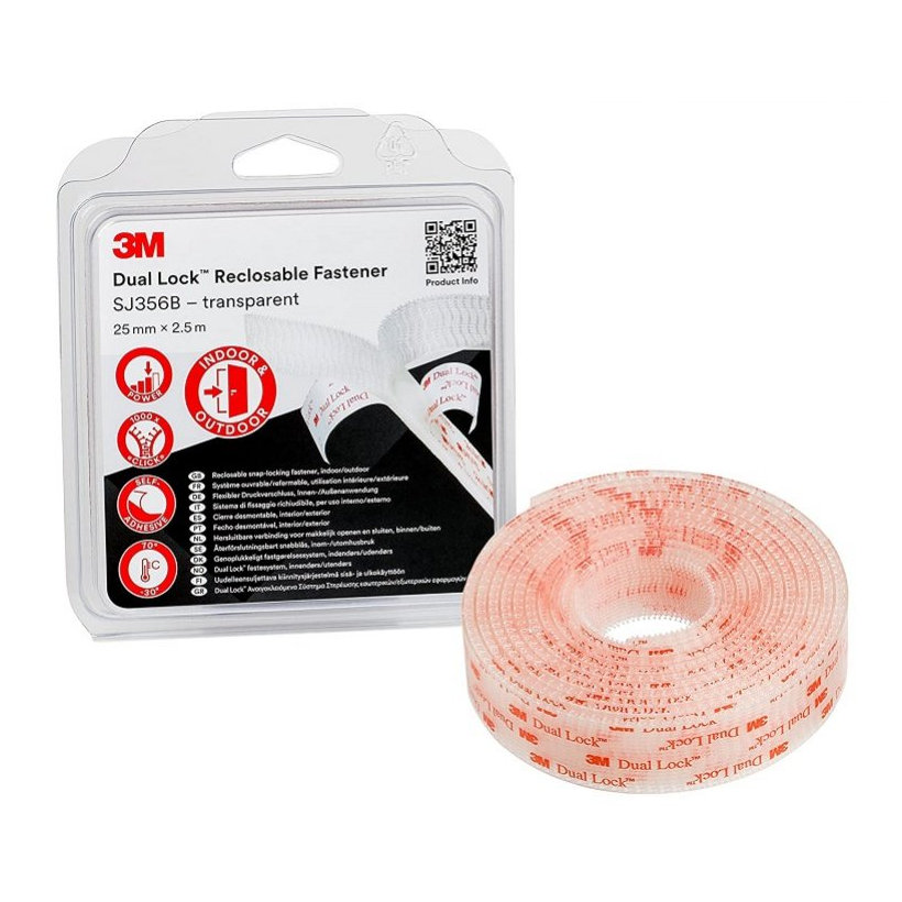 Dual Lock tépőzáras szalag 25mm-2,5m