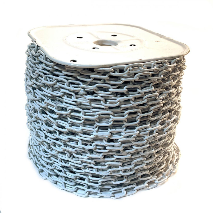 Klasszikus lánc színes, orsón/fehér 3mm