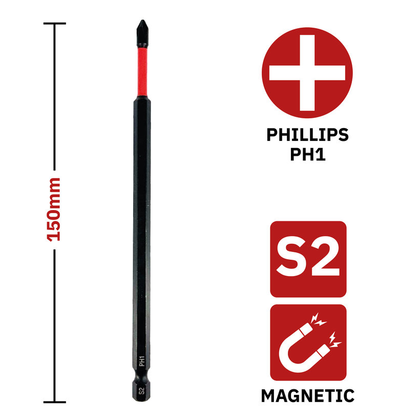 Bit mágneses PH1x150 mm