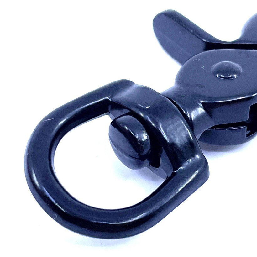 Karabiner nyíló fekete 45x10mm