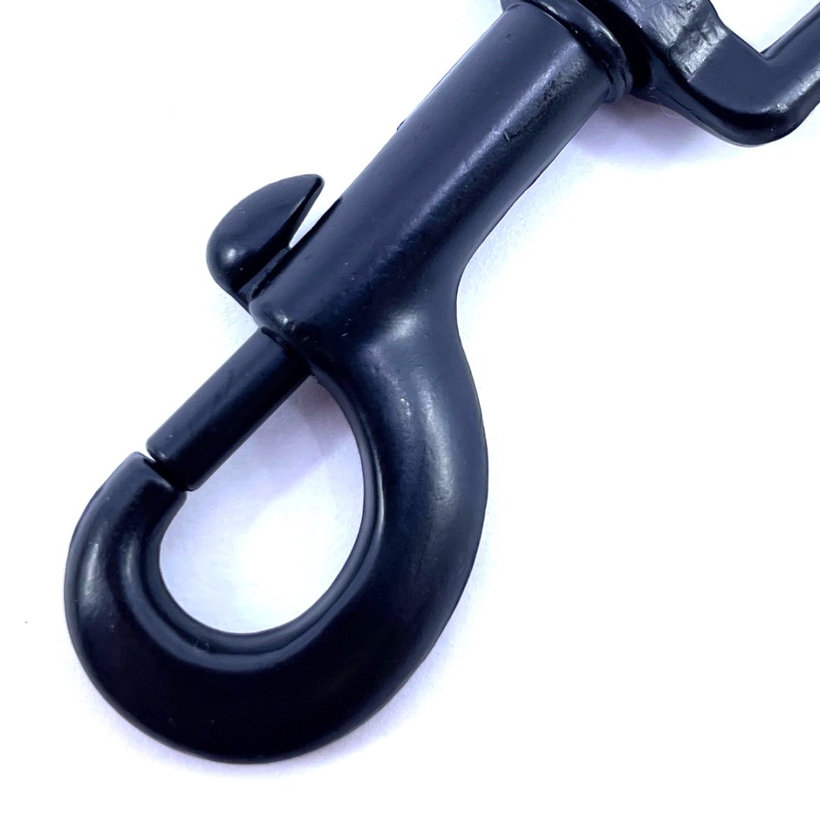 Forgó karabiner fekete 42x20mm