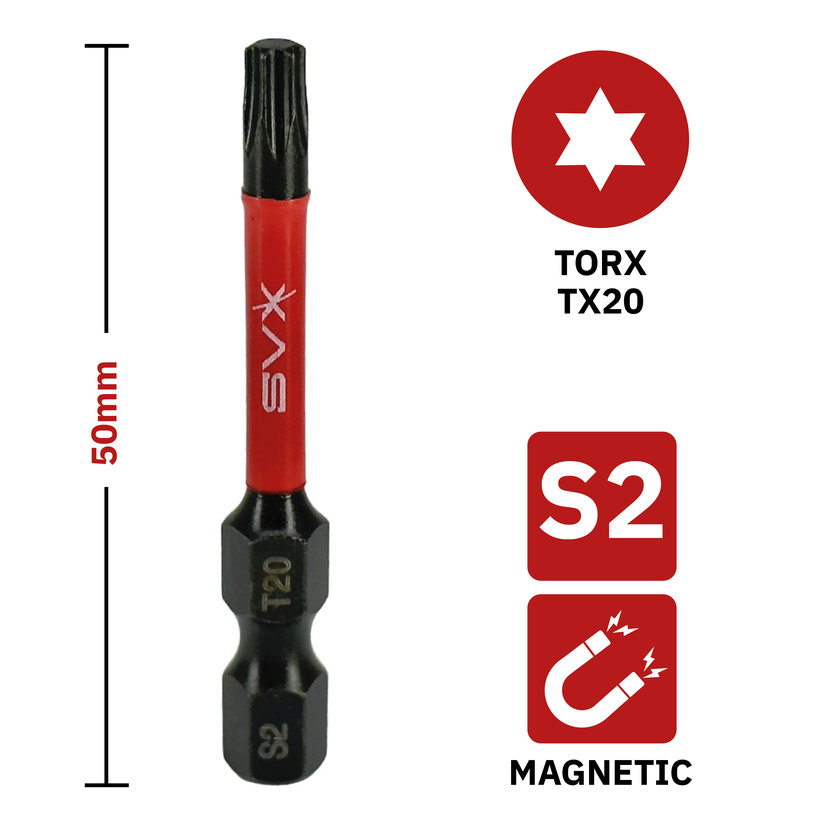 Bit mágneses TX20x50 mm