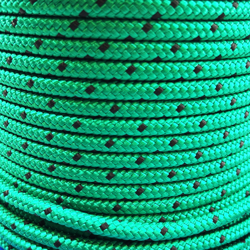 PPV színes kötél fonott maggal fekete jelzőfényekkel 16pr 14mm