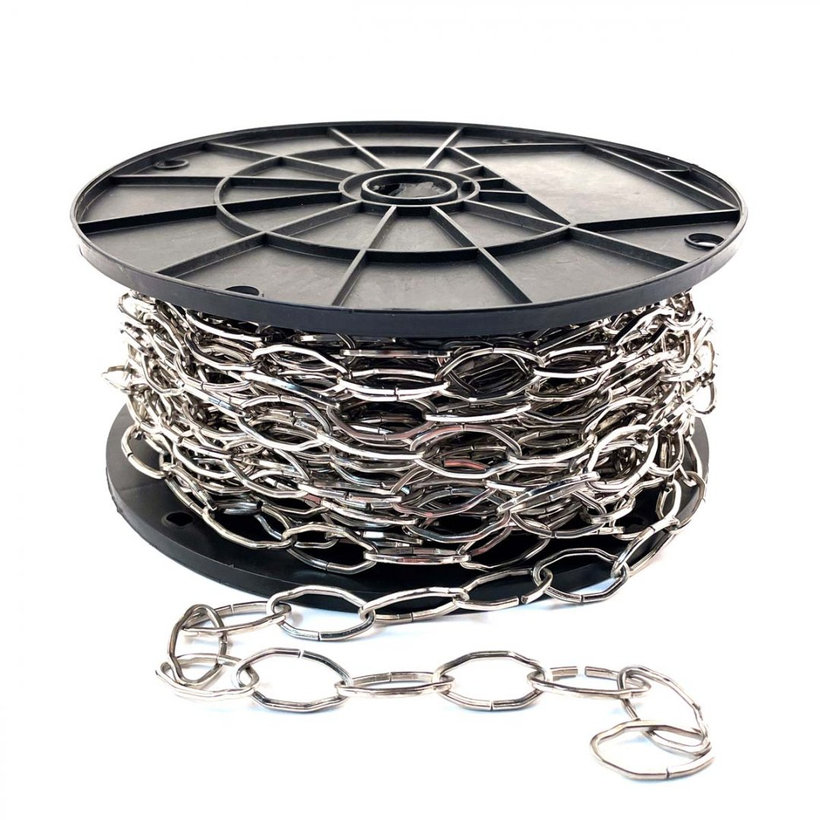 Dekoratív csillár lánc/nikkelezett 2,3mm