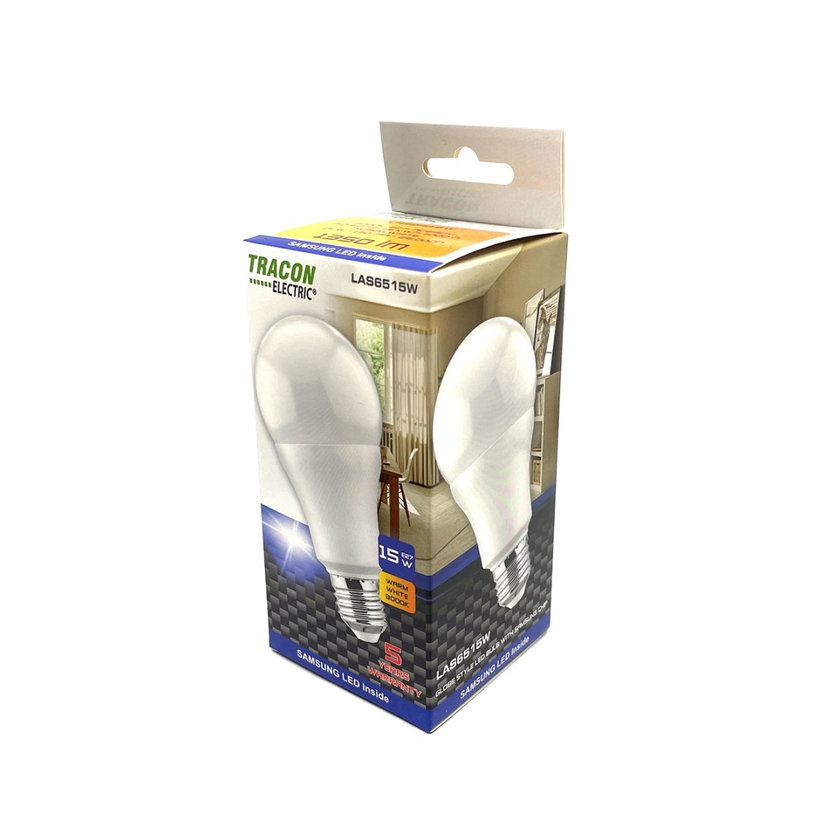 LED izzó gömb E27 15W - meleg - chippel