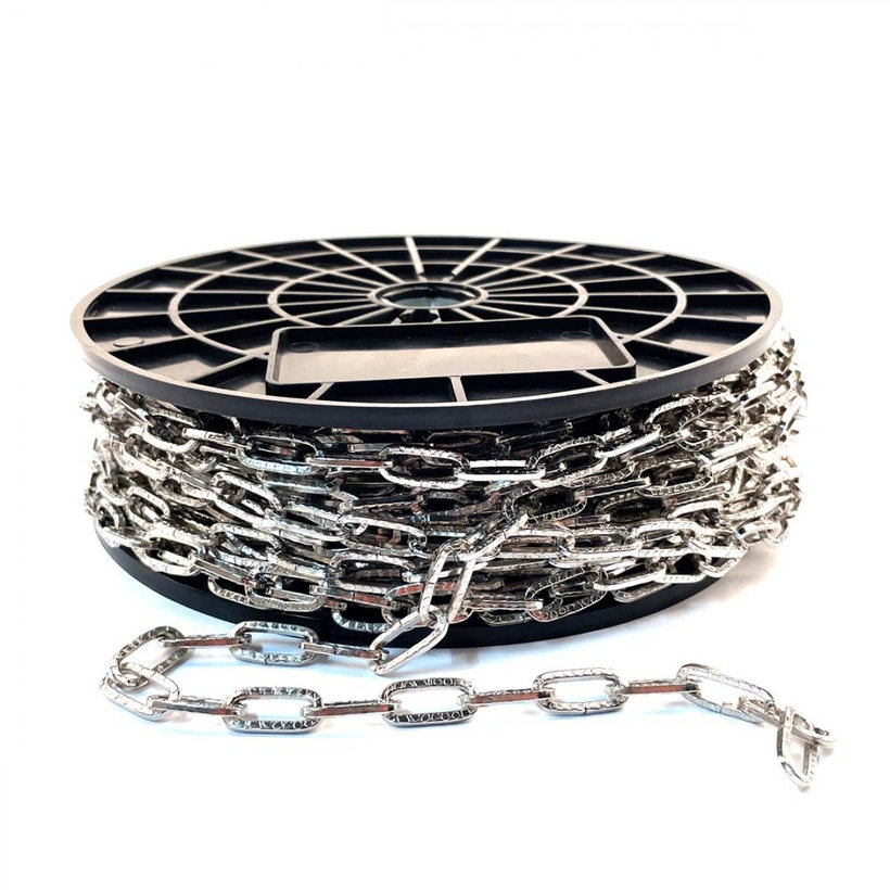 Dekoratív lánc kovácsolt nikkelezett 2mm