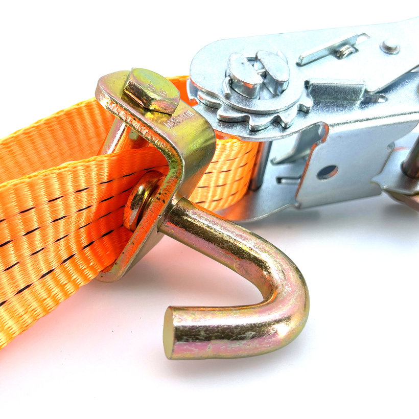 Kerékrögzítő heveder autómentőre, védőhuzattal 4T - 3,5 m + 3 forgó kampó