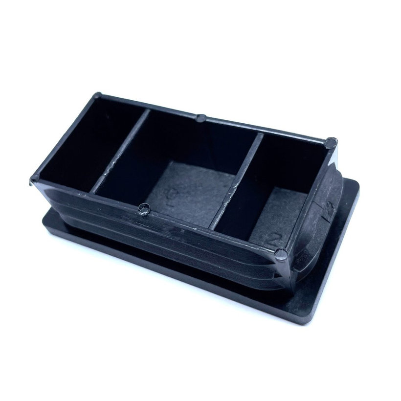 Vakdugó téglalap alakú, fekete 40x20x1-2mm