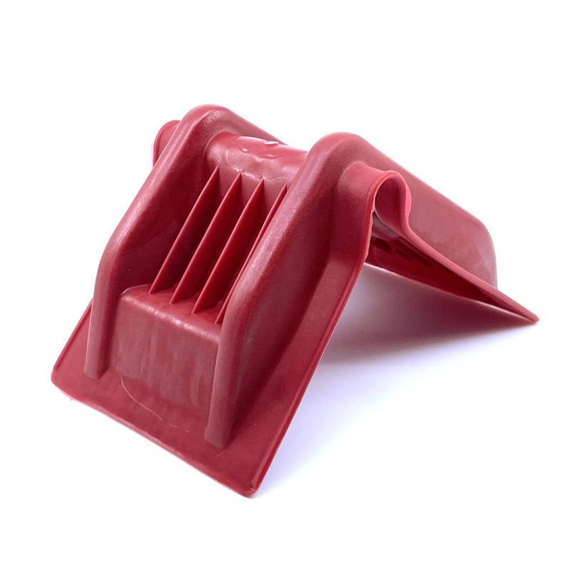 Védő műanyag sarok, piros, 220×145×130 mm