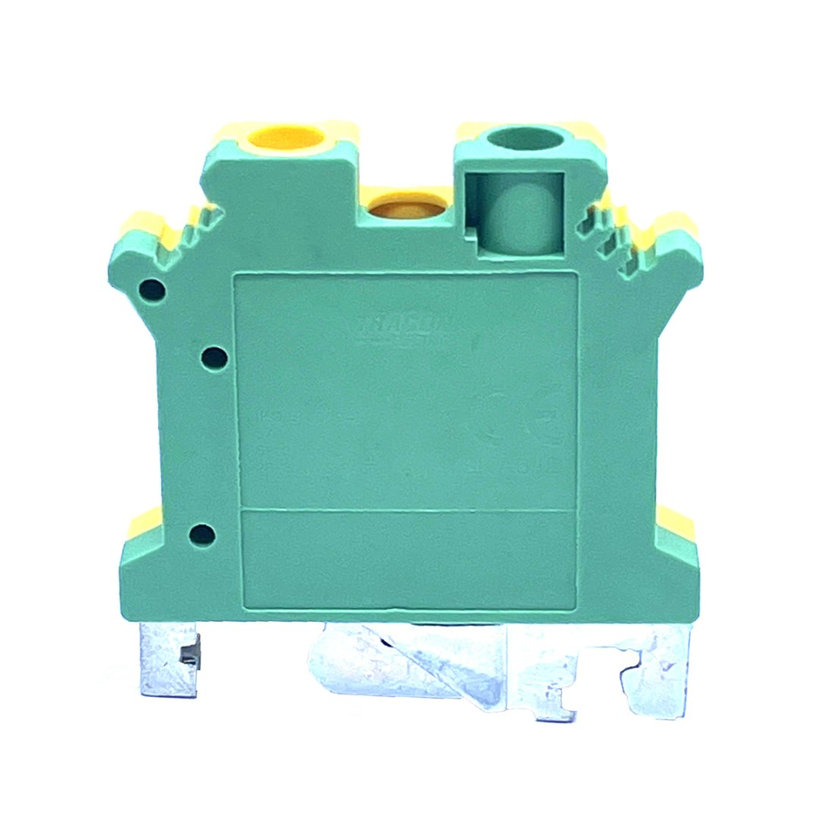 Védővezető ipari sorozatkapocs, csavaros, sínre 6mm²