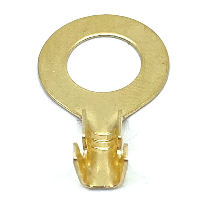 Sajtolható szigeteletlen szemes saru, sárgaréz - 100db 4mm²