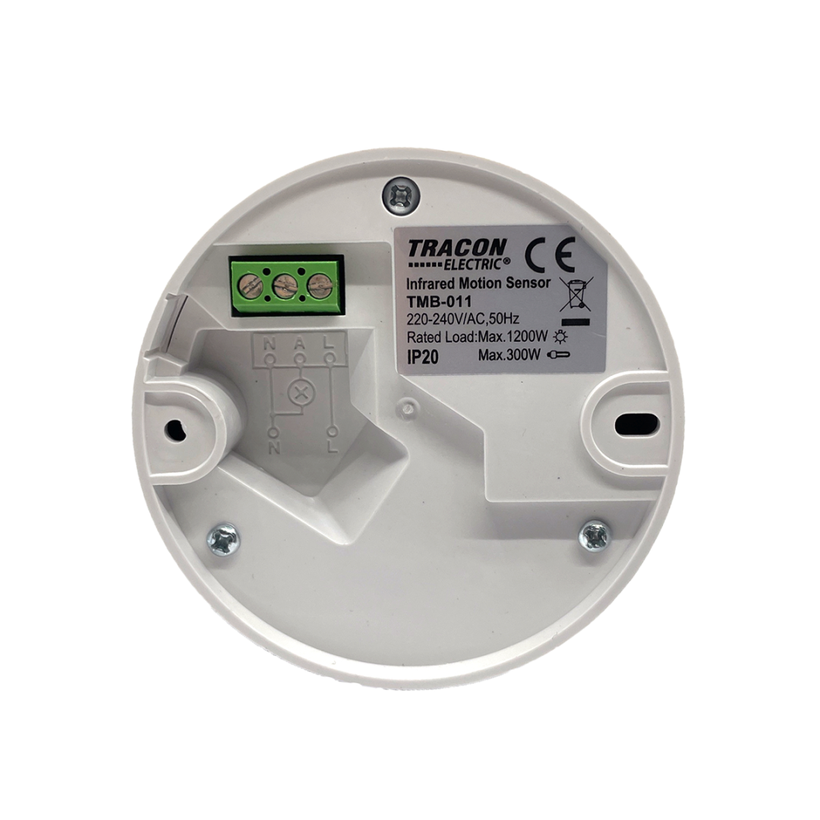 Mozgásérzékelő, falra - fehér 360°