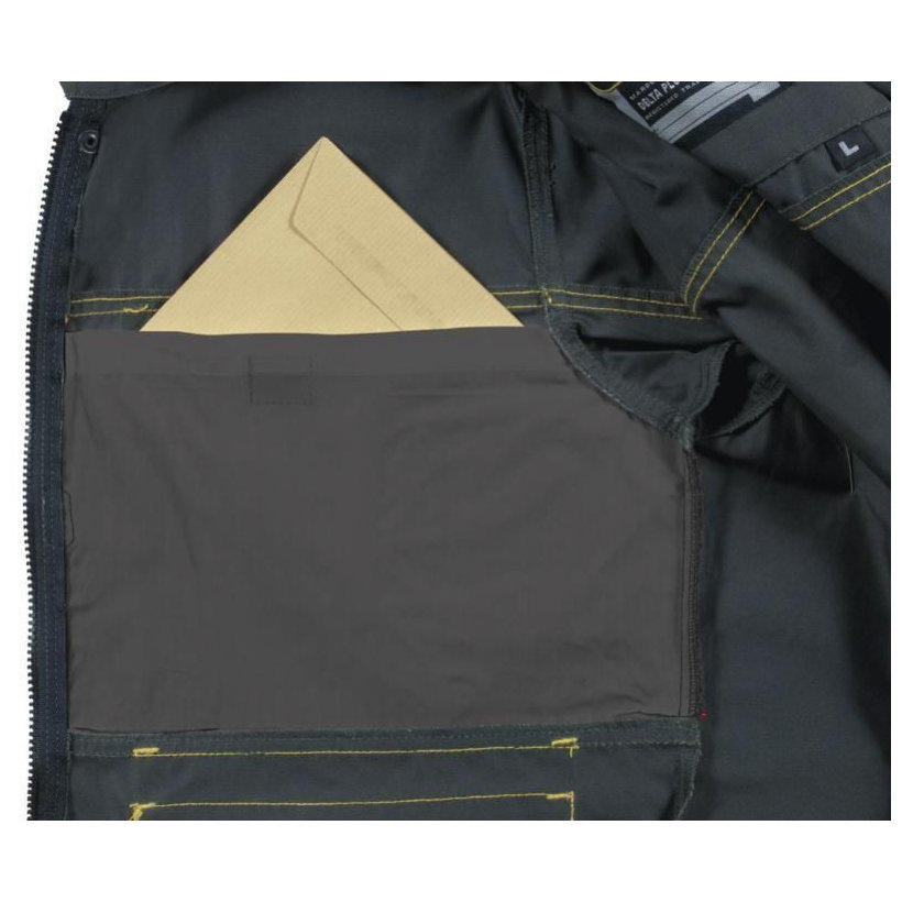 D-MACH munkakabát szürke-sárga XXL