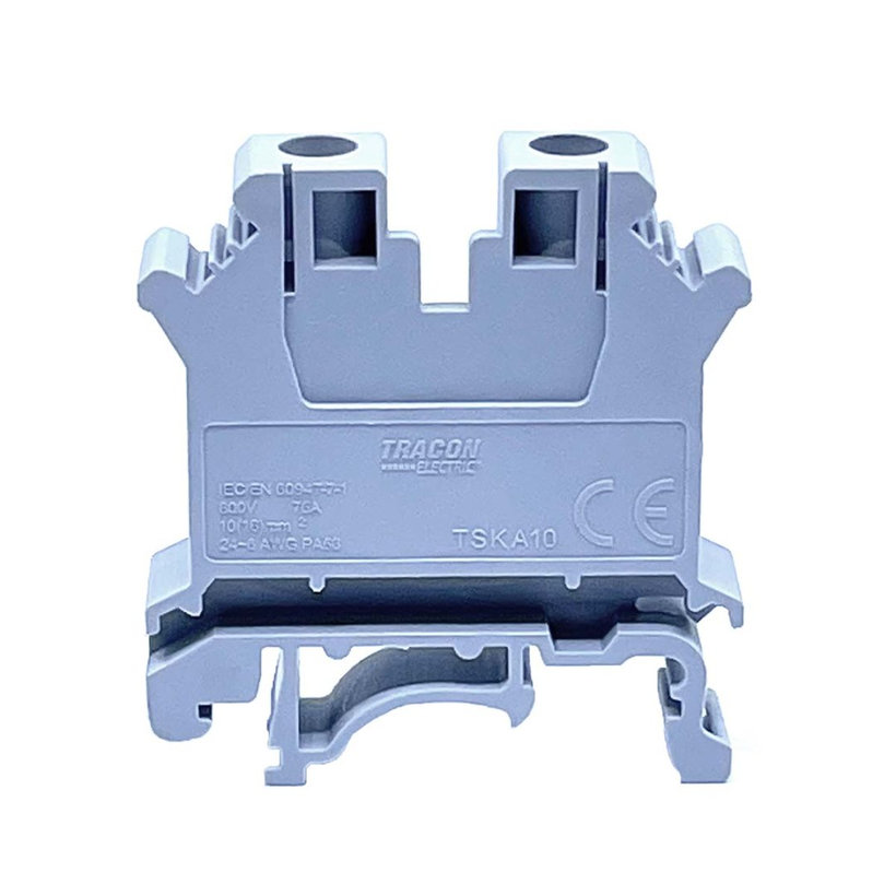 Emeletes ipari sorozatkapocs, csavaros, sínre 10mm²