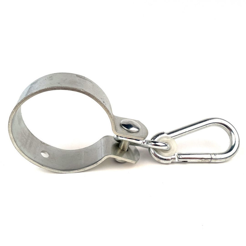 Hinta tartó bilincs karabinerrel zn 120mm