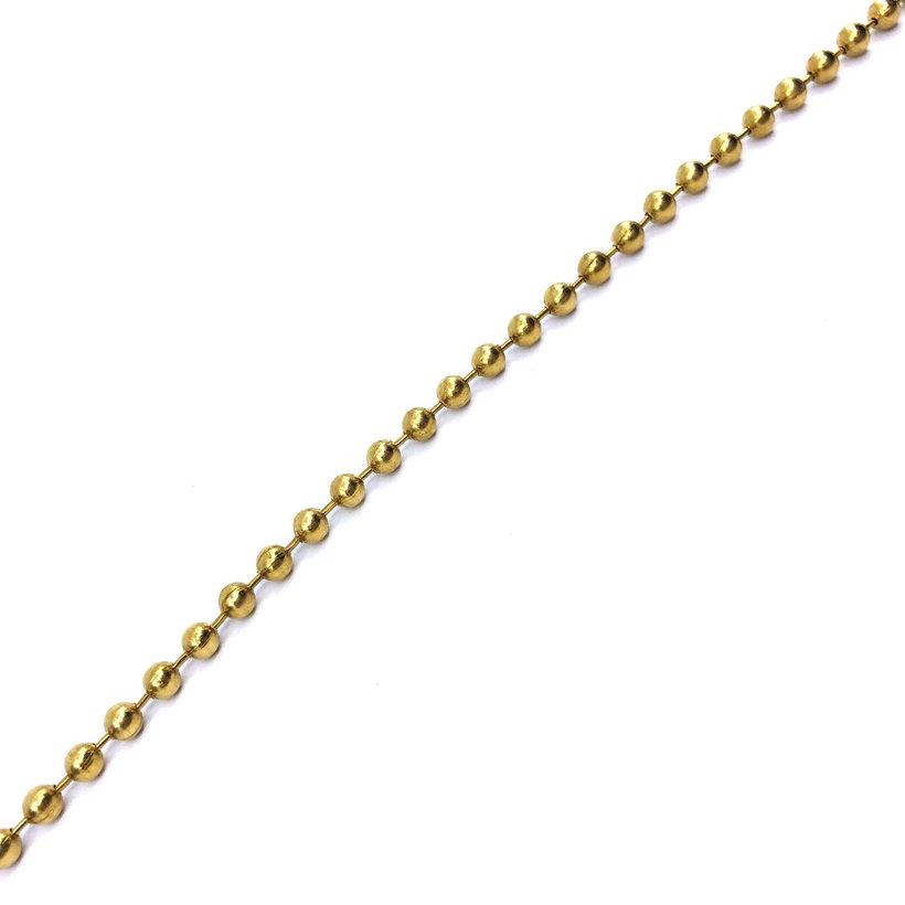 Golyós lánc sárga cink 2,1mm