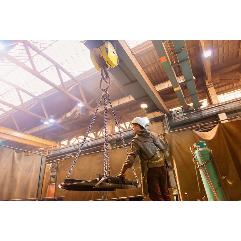 Láncos felfüggesztés szem-4 kampó 80 o. rövidítővel (2,5 m, 4250/3000 kg, 8 mm)