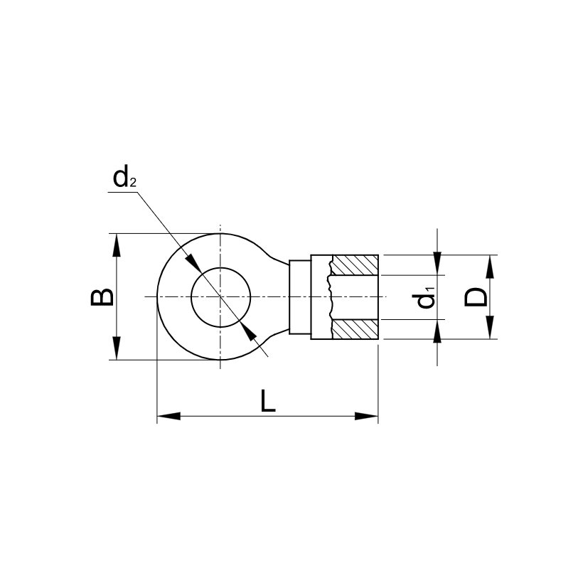 Szigeteletlen szemes saru, ónozott elektrolitréz 16mm²