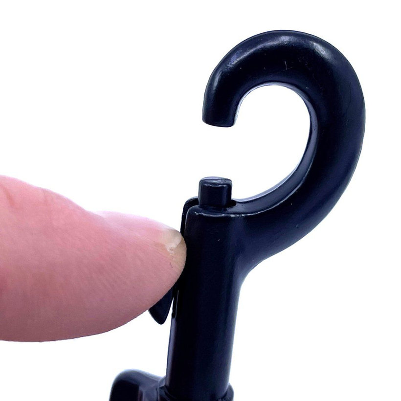 Forgó karabiner fekete 53x13mm