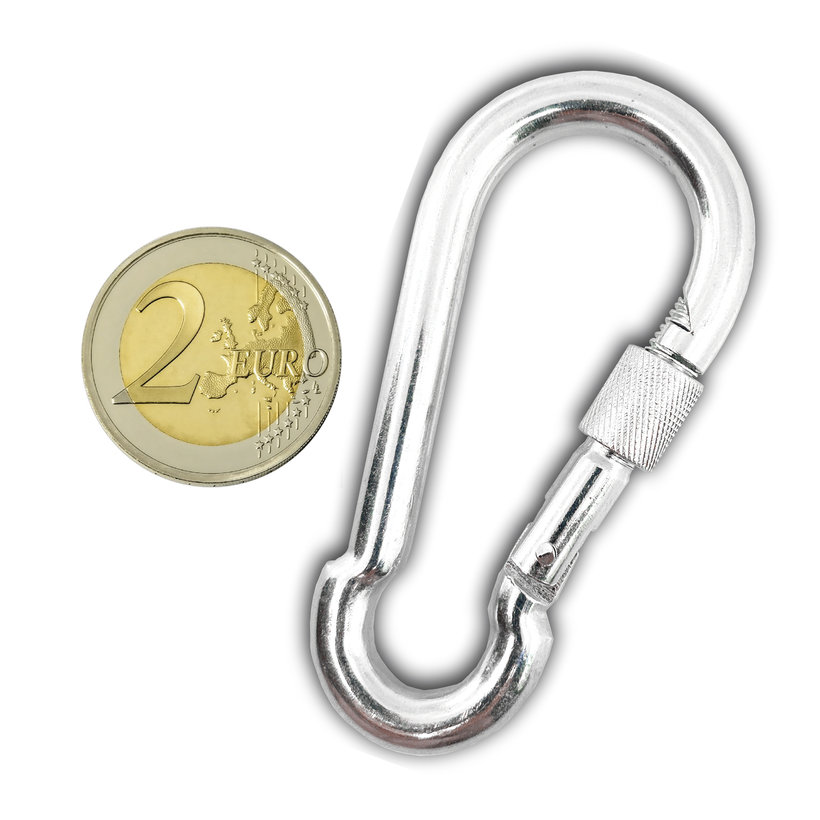 Karabiner rögzítőanyával horganyzott 7mm