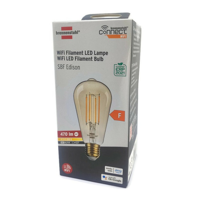 LED izzó WiFi vintage E27