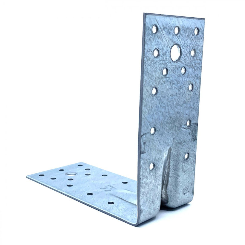 Erősített sarokösszekötő lemez formázással KP 140x140x65mm