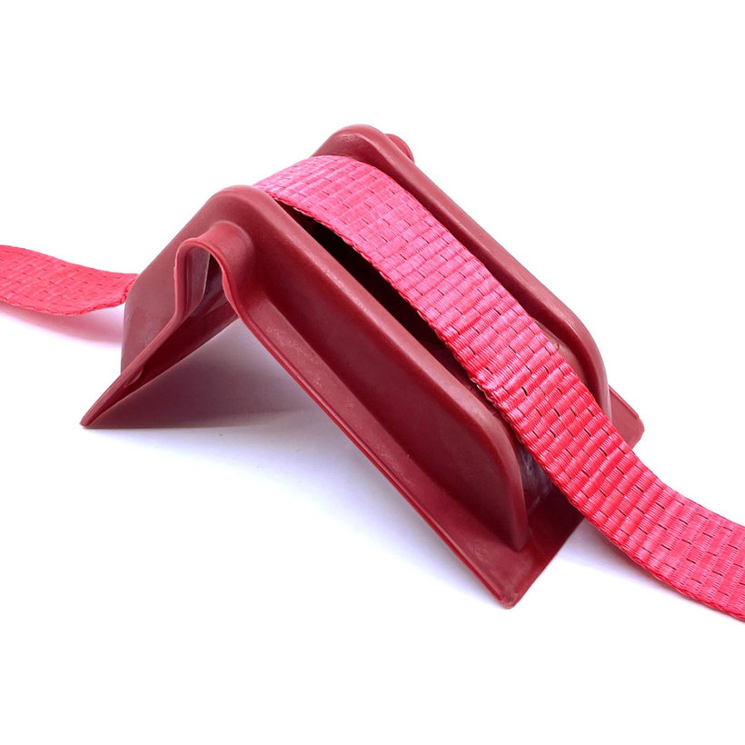 Védő műanyag sarok, piros, 220×145×130 mm