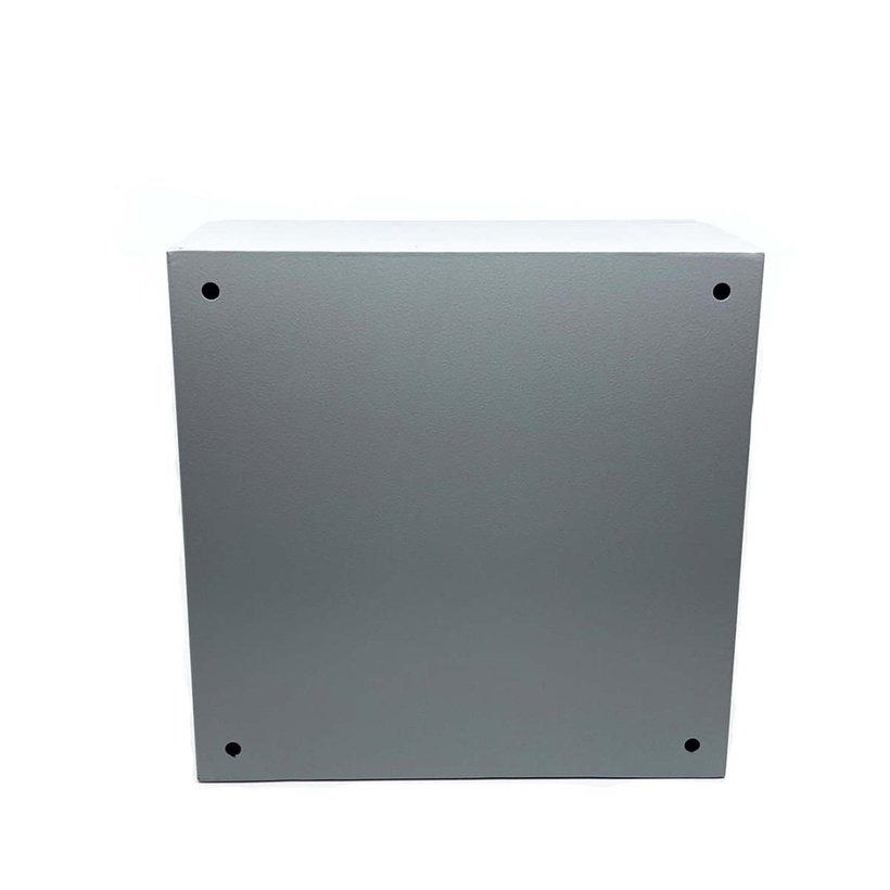 Fém elosztószekrény, acél, szürke 400x400x250mm