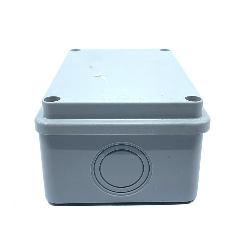 Elektronikai doboz, világos szürke, teli fedéllel IP54 120x80x50mm