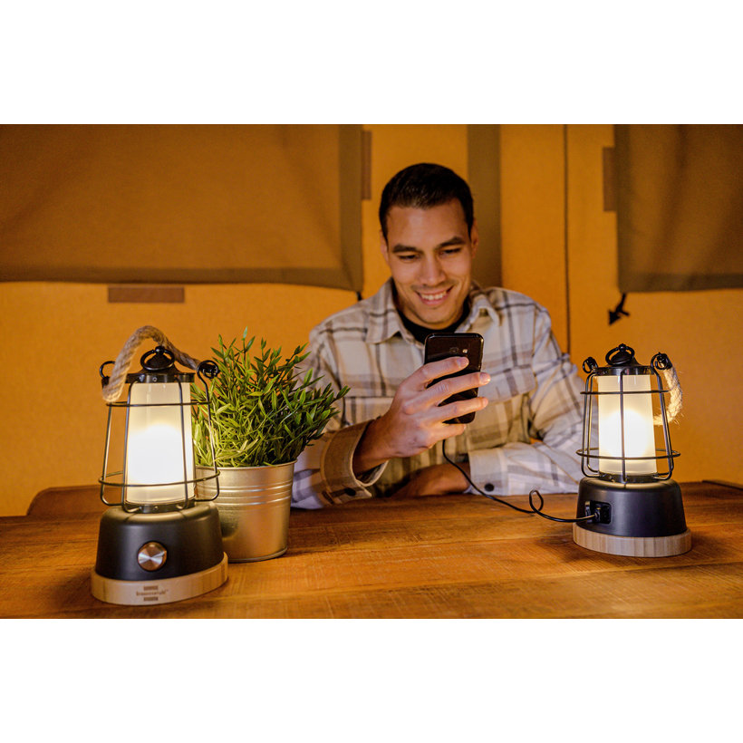 Újratölthető LED kempinglámpa CAL 1, 350 lm, IP44