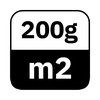 200 g/m²